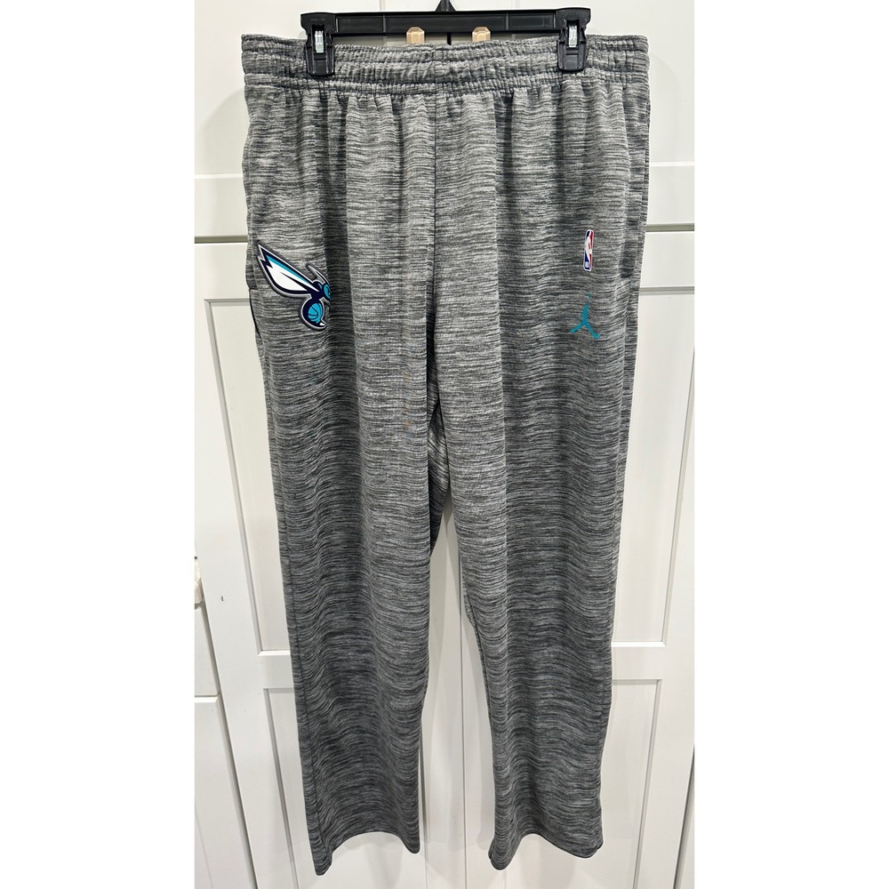 Jordan Charlotte Hornets NBA Grey Dri-FIT Training Pants 3XLT Tall Mens